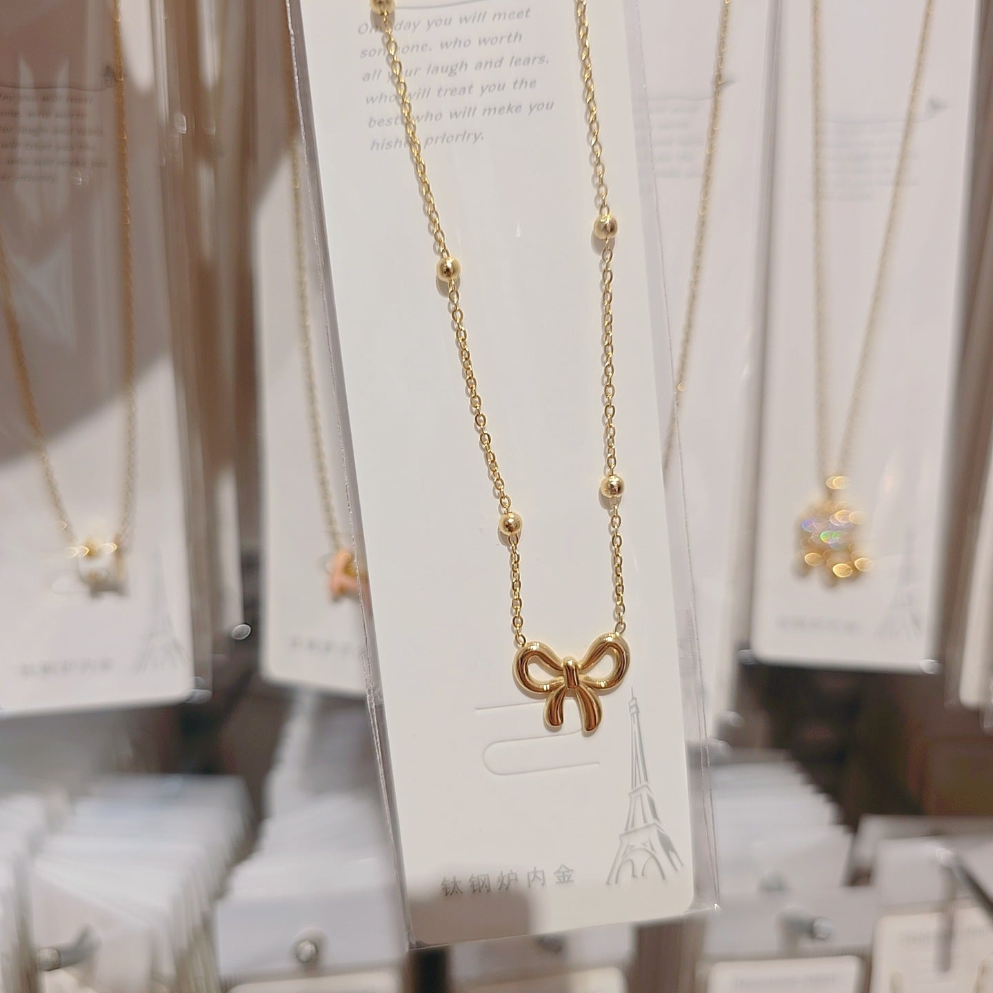 Wholesale Minimalist  High End Stainless Steel Clavicle Necklace