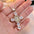 Wholesale  micro inlaid zircon pendant creative personality Virgin Cross necklace