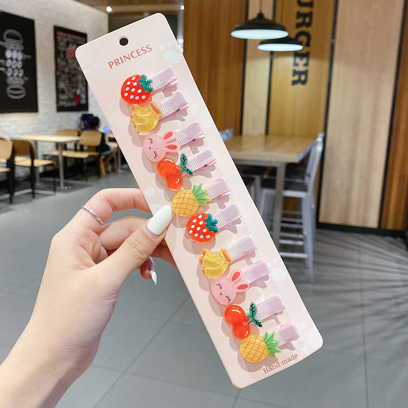 Wholesale Acrylic Cartoon cute  hairpin set