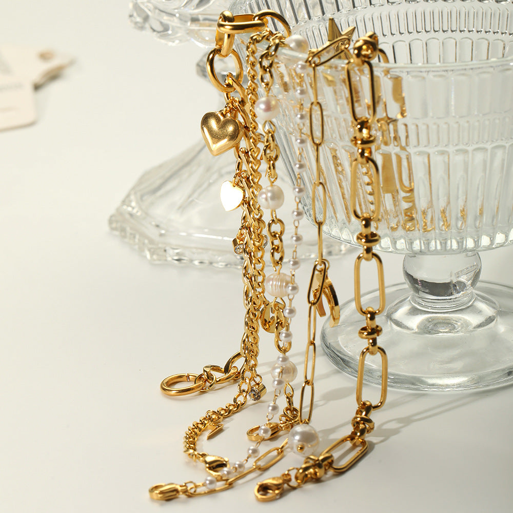 Wholesale Moon Cross Chain
Stainless Steel Bracelet