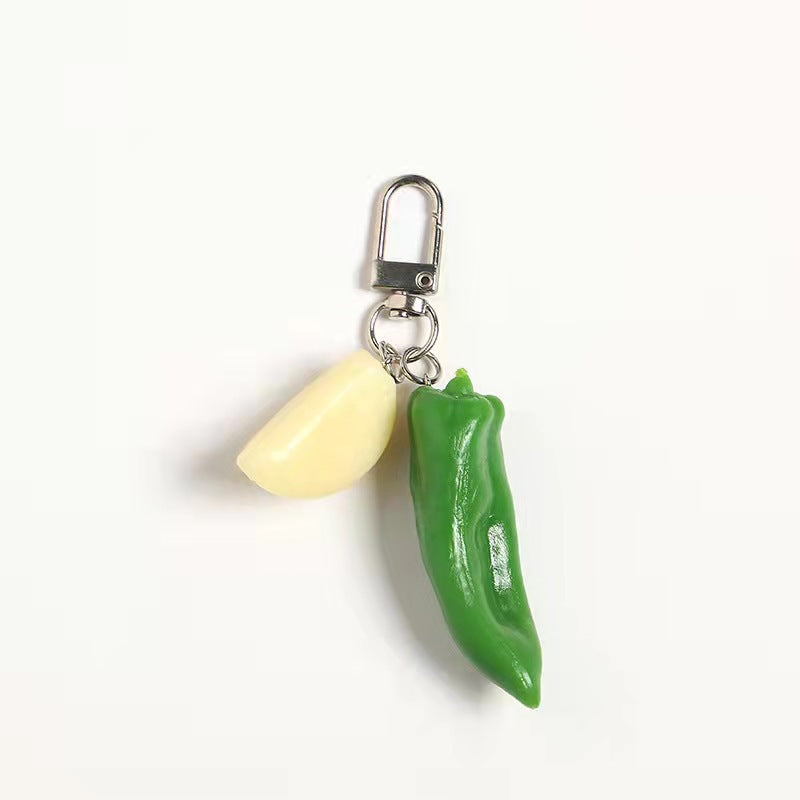 Wholesale  Red and Green Pepper Keychain