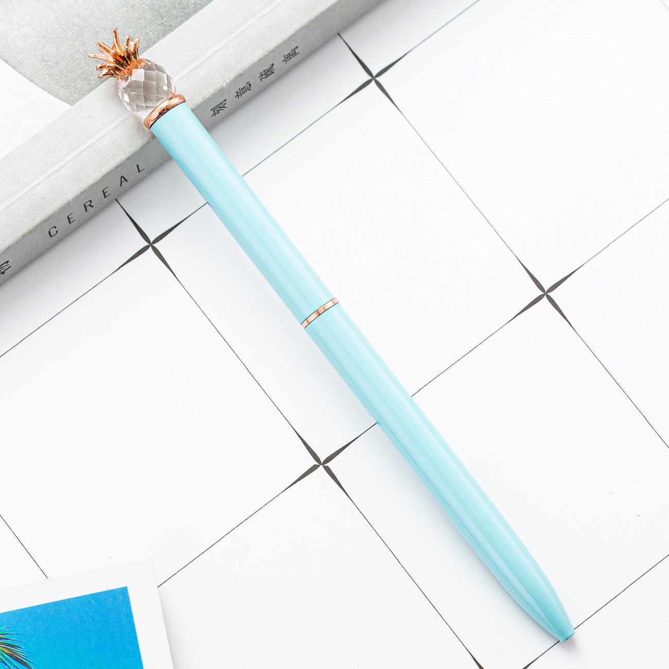 Wholesale  Creative Pen Pineapple Crystal Ballpoint Pen