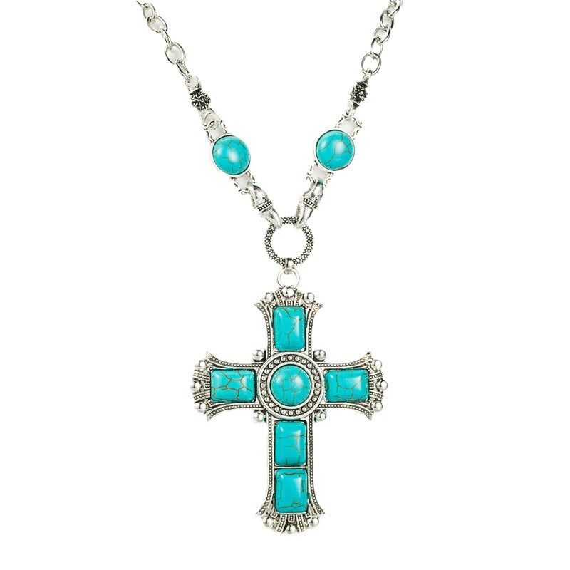 Wholesale Vintage Exaggerated Cross Necklace