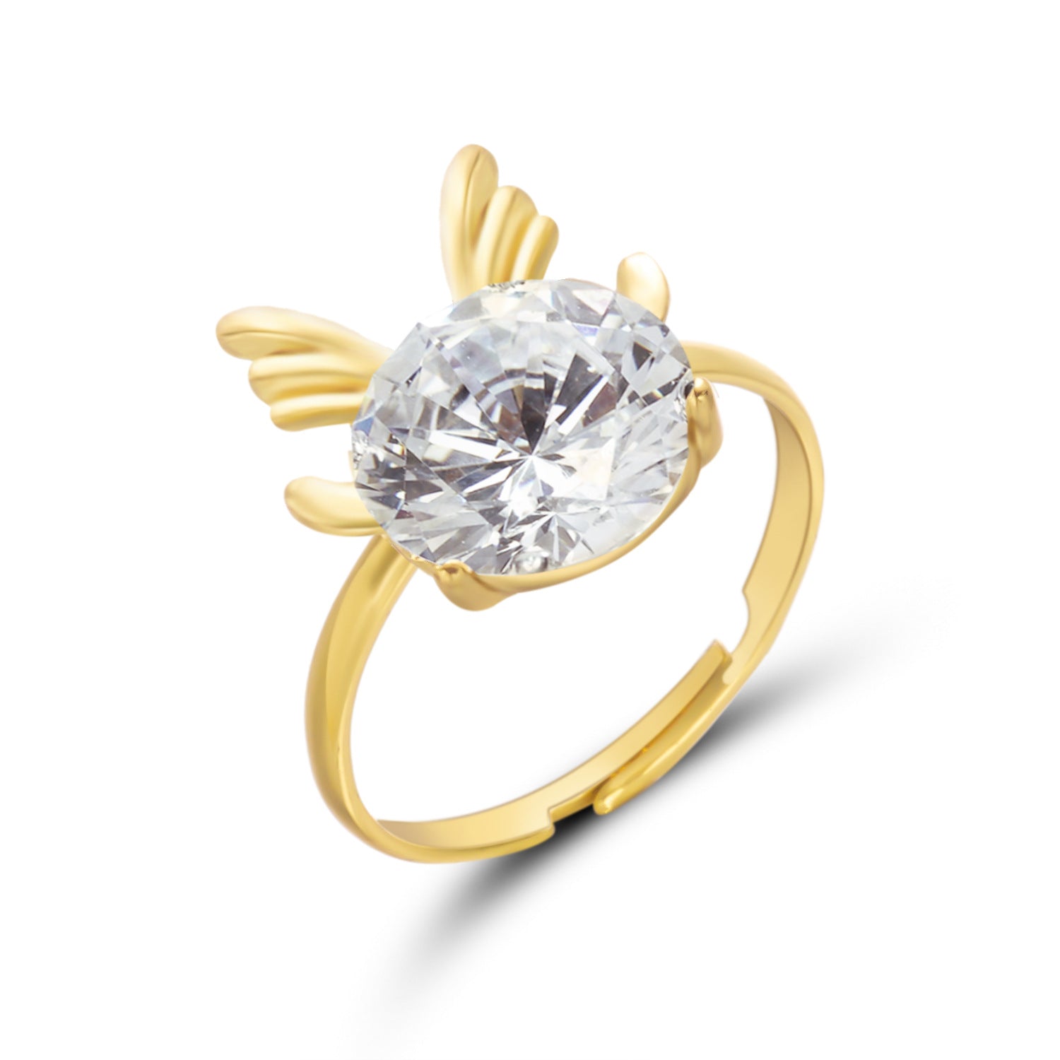 Wholesale Christmas tree  creative rhinestone painting oil ring