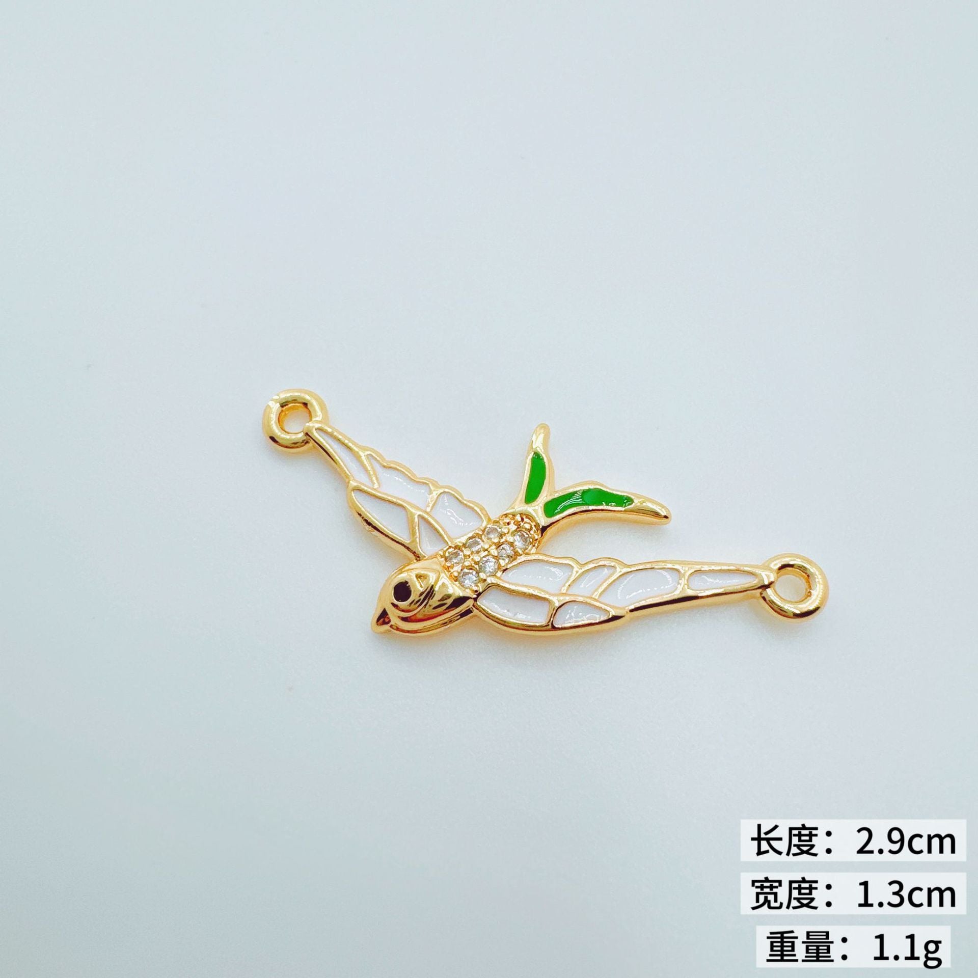 Wholesale 18K Gold Plated Copper Owl Swallow Pendant Charm - Trendy Jewelry Accessory for DIY Necklace Bracelet Making