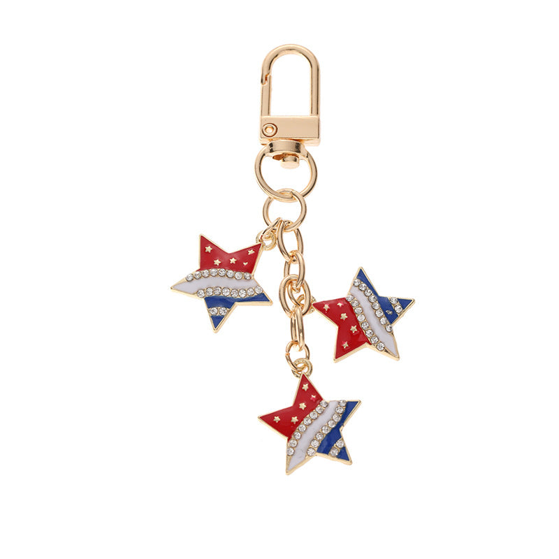 Wholesale  U.S. Independence Day flag series keychain