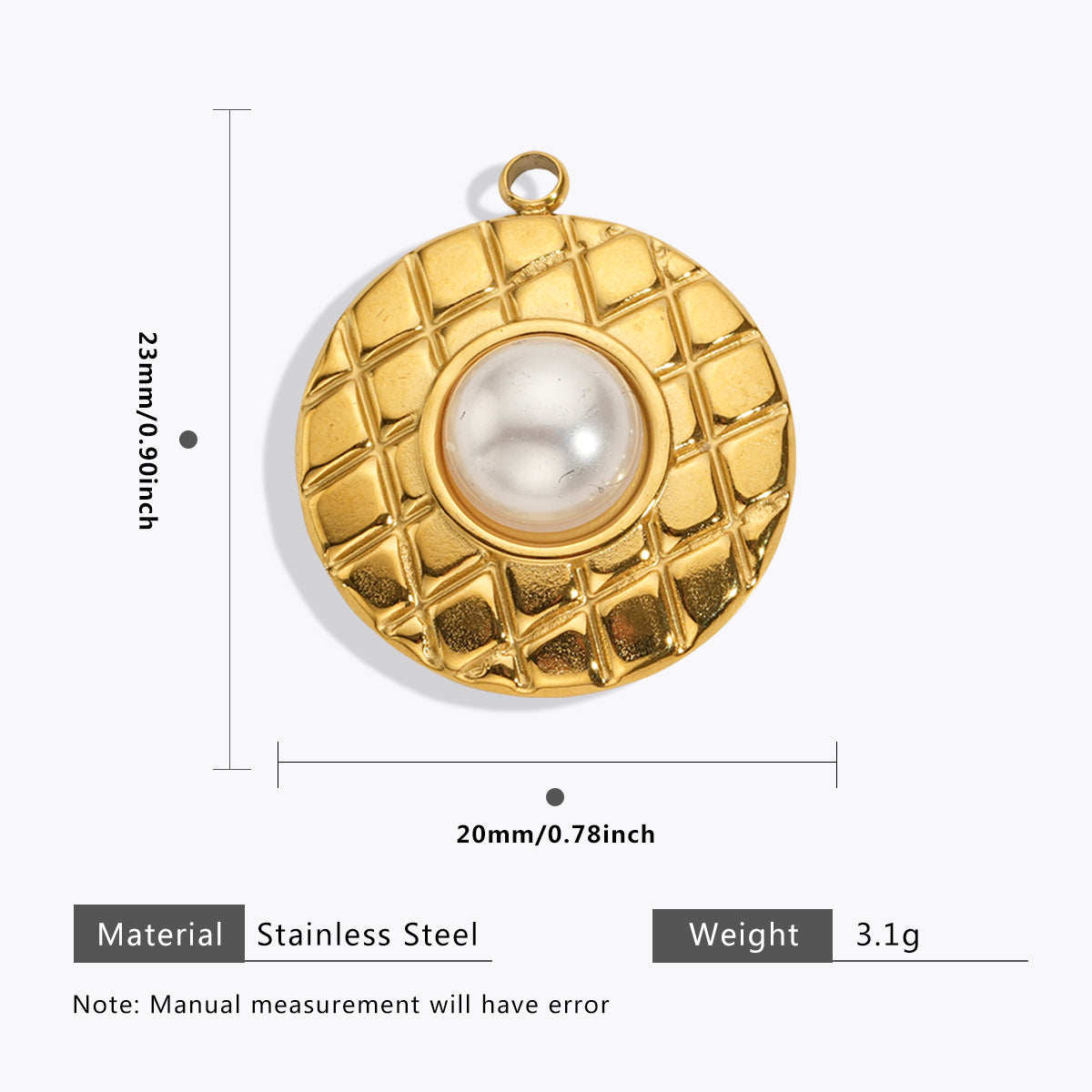 Wholesale 5pcs Stainless Steel  Pearl Pendant Oil Drop Pendant Bell Flower Pendant