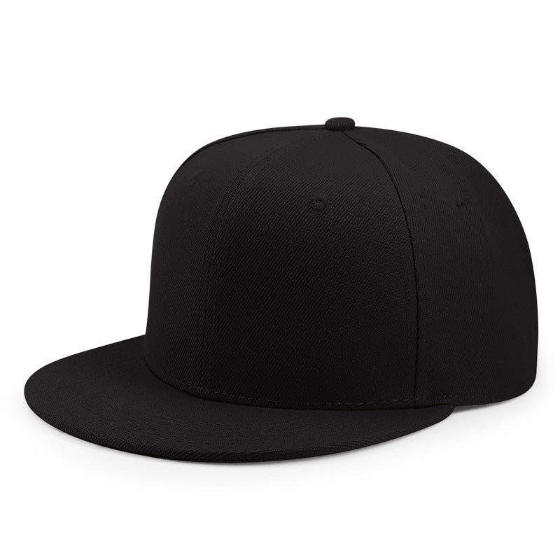 Wholesale Fashion Six Panel Hard Top Flat Brim Hip Hop Baseball Cap Unisex Streetwear Summer Casual Hat
