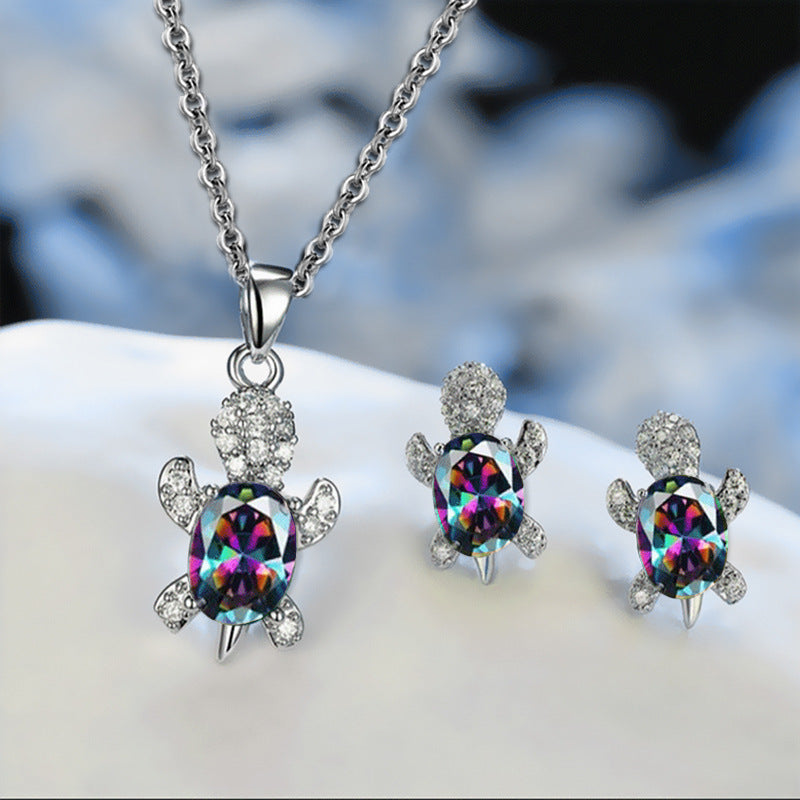 Wholesale Turtle Alloy Earring Necklace Set ACC-NE-JYS001