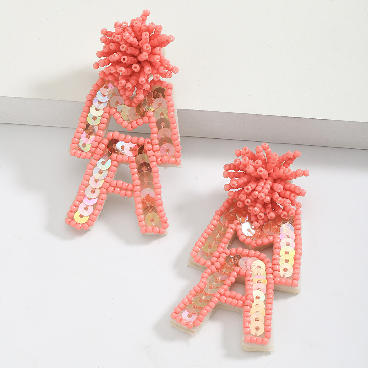 Wholesale MAMA Handmade Woven Rice Bead Earrings ACC-ES-JiaQi006