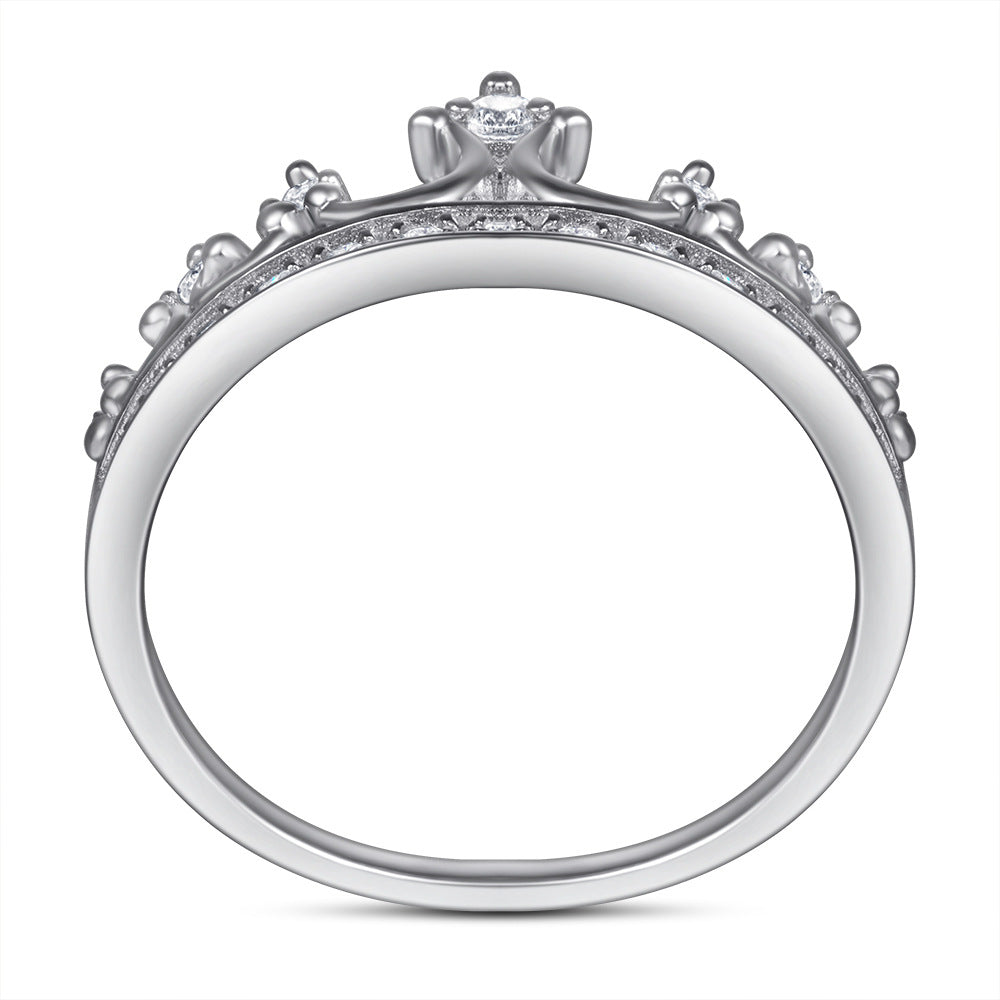 Wholesale 925 sterling silver crown ring