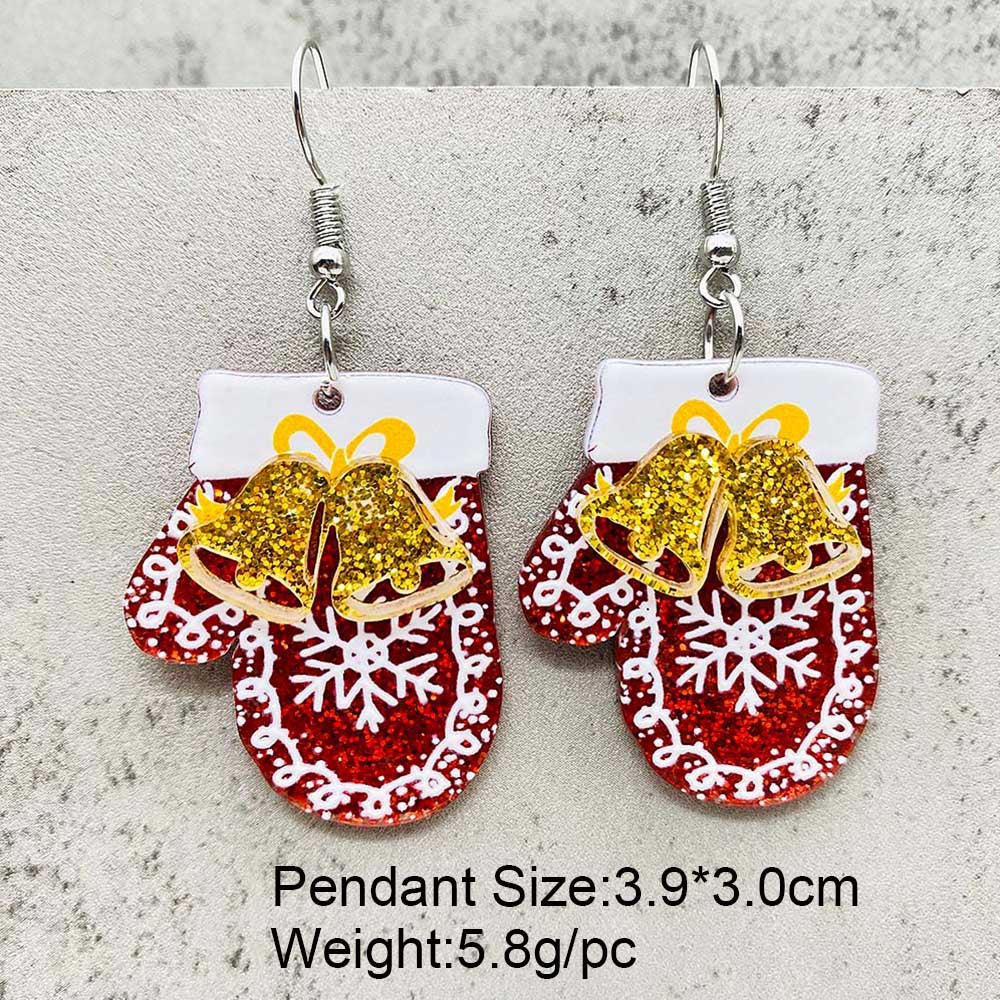 Wholesale Christmas 3D Acrylic Earrings