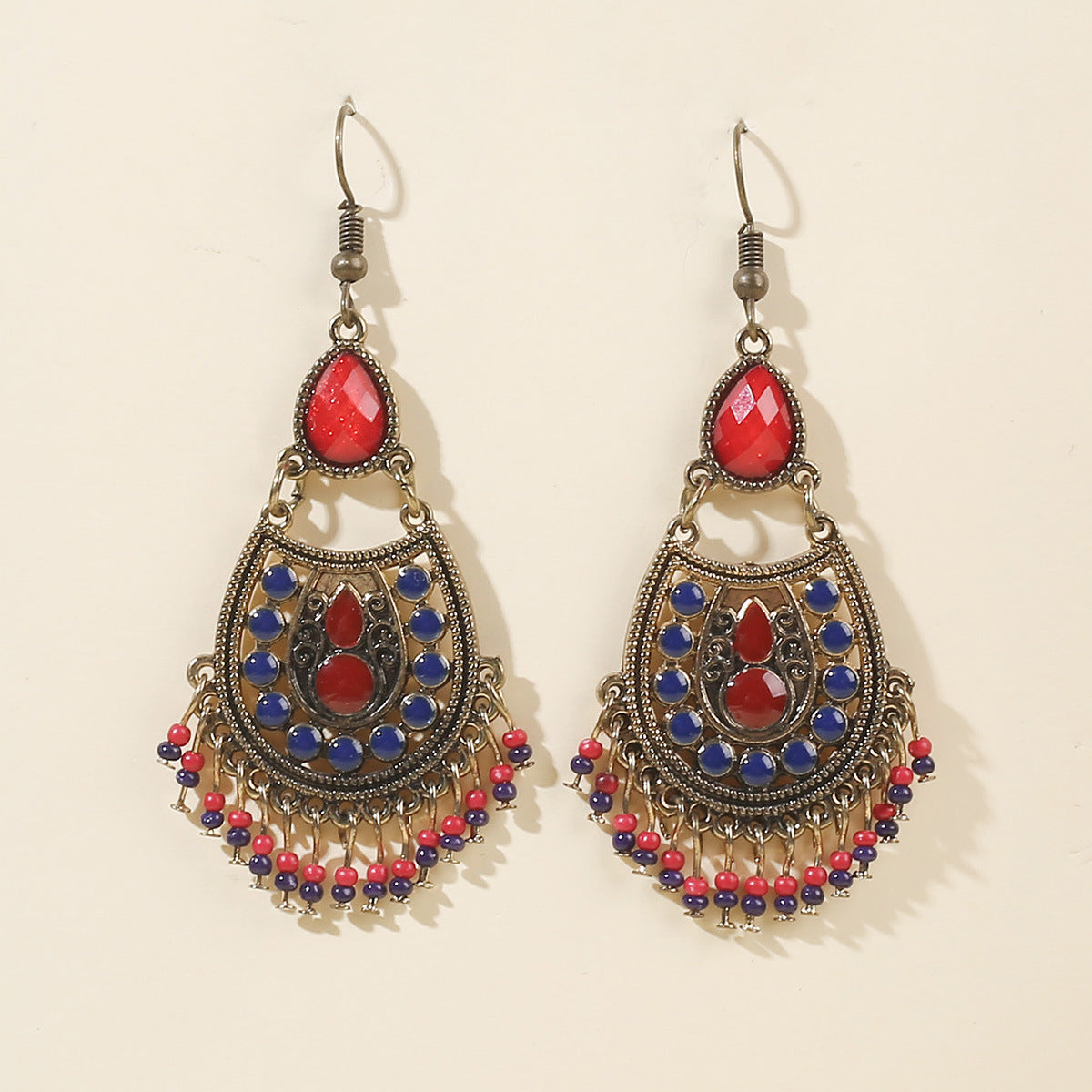 Wholesale Bohemian Tassel Turquoise Women's Earrings