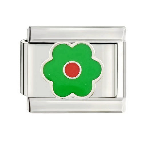 Wholesale talian Charm Starter Bracelets DIY square Single Section Creative Stainless Steel Composable Bracelet