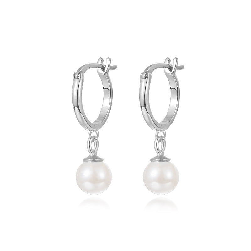Wholesale Sterling Silver Natural Pearl Earrings