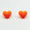 Wholesale  Simple Color Heart Acrylic Earrings