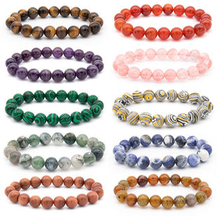 Wholesale Yoga Natural Stone Handmade Beaded Colorful Bracelet for Men ACC-BT-Xinc004