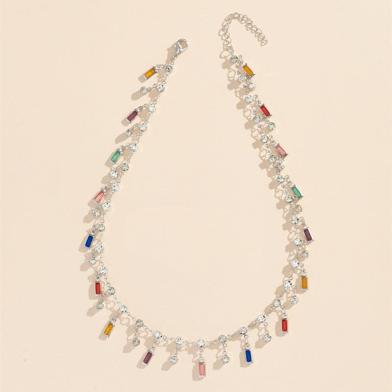 Wholesale Summer colorful beaded necklace for women