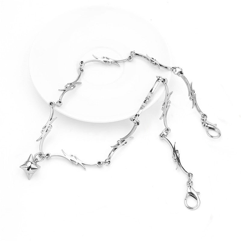 Wholesale Creative  n Iron Flame Clavicle Chain Necklace