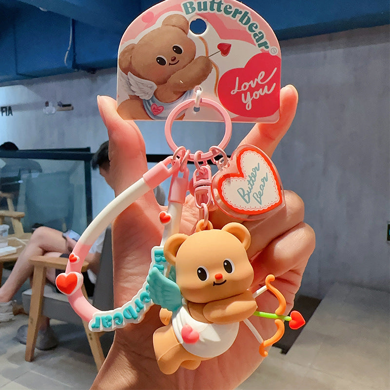 Wholesale Cartoon Cute PVC Soft Keychain ACC-KC-OuShi003