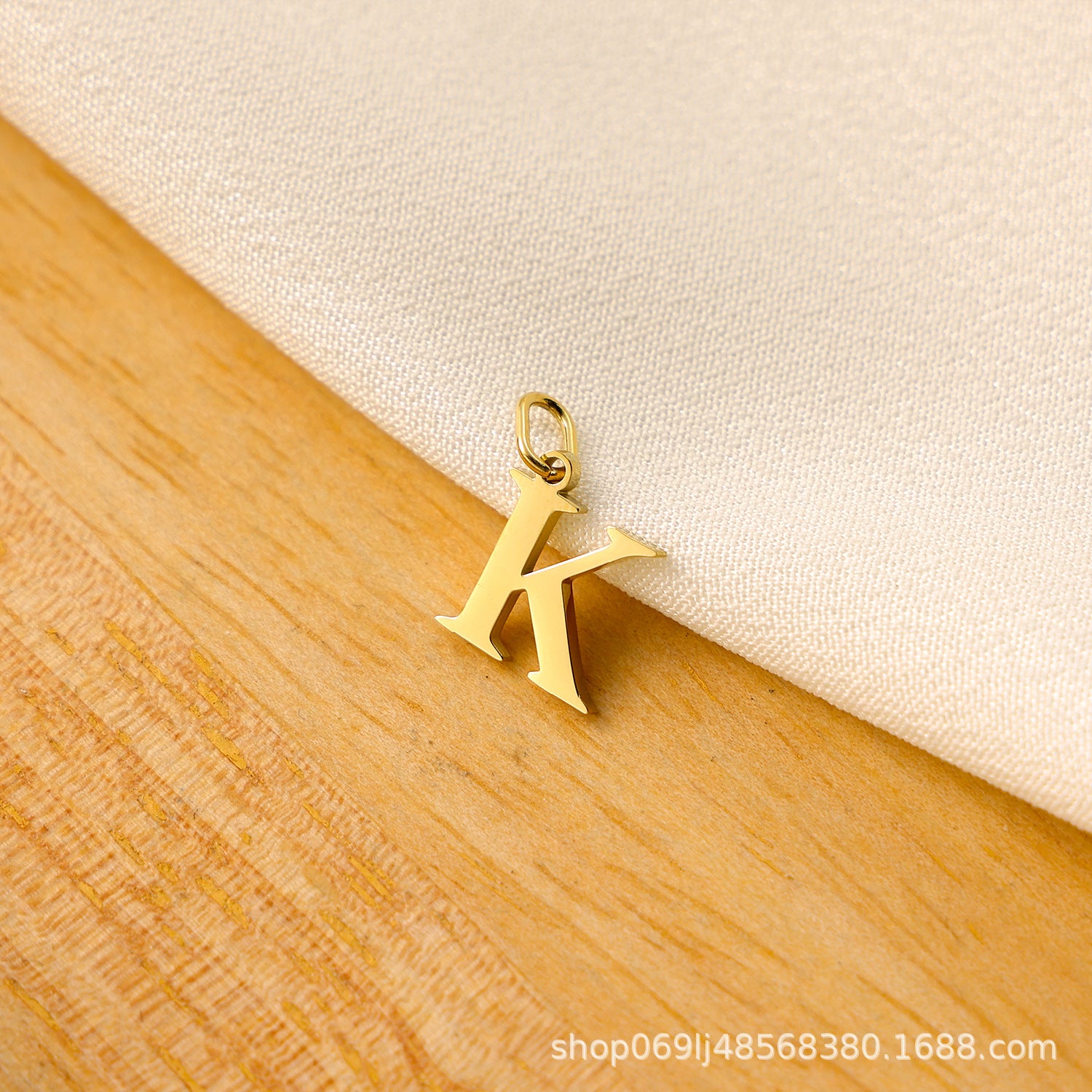 Wholesale Titanium steel letter pendant