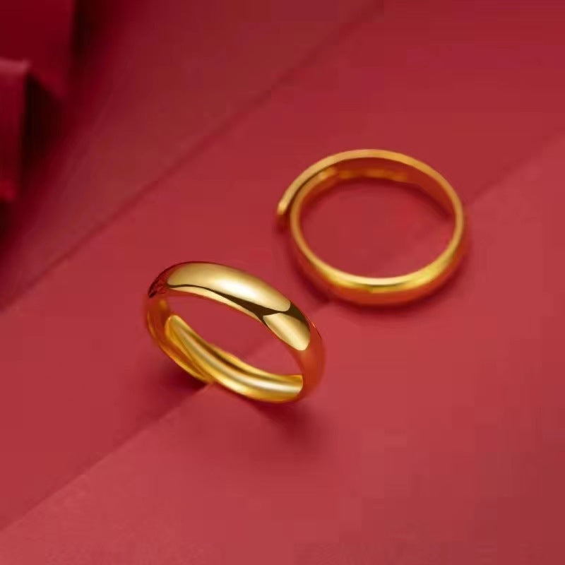 Wholesale Gold Polished Open Adjustable Ring ACC-RS-WanXi008