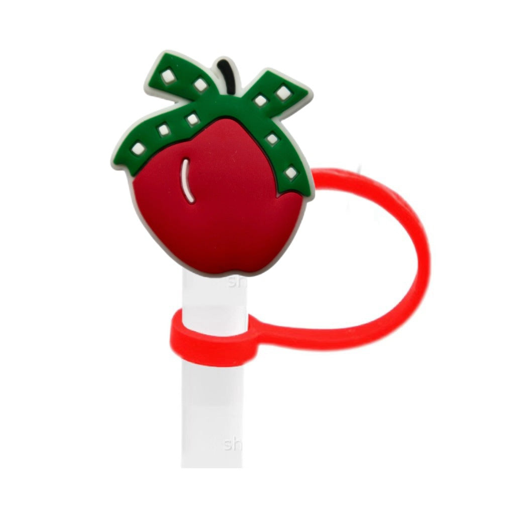 Wholesale 10pcs Christmas theme ideas 8/ 10mm Straw Cover Straw Tube Cap