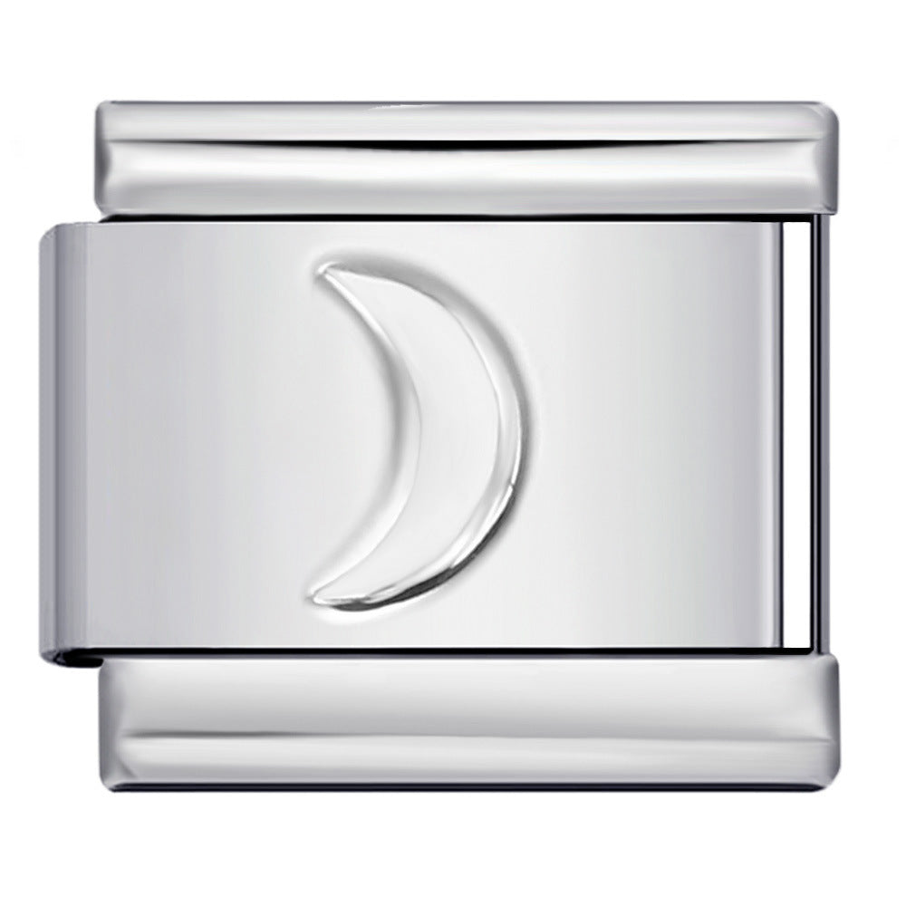 Wholesale Italian Charm Bracelet 9mm DIY Splicing Removable Silver Stainless Steel Composable Bracelet