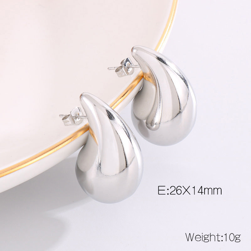 Wholesale Water Drop Earrings Stainless Steel Earrings Hollow Earrings ACC-ES-KaLun003