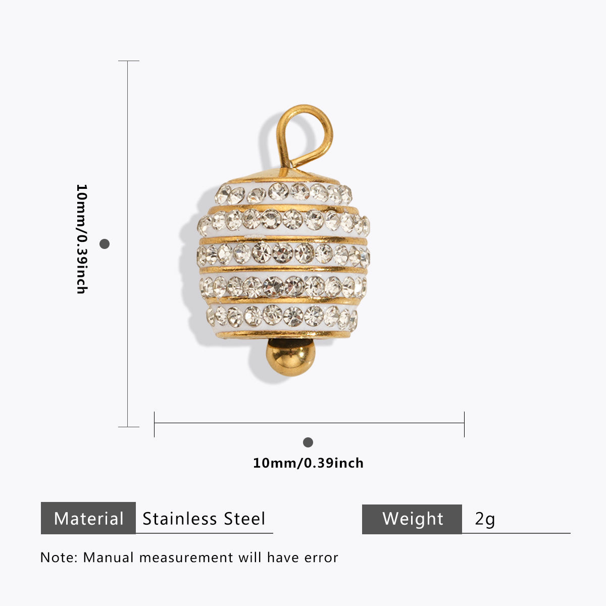 Wholesale 5pcs Stainless Steel  Pearl Pendant Oil Drop Pendant Bell Flower Pendant