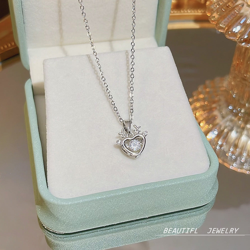 Wholesale Titanium Steel Clavicle Chain Choker Necklace ACC-NE-Xiyue004