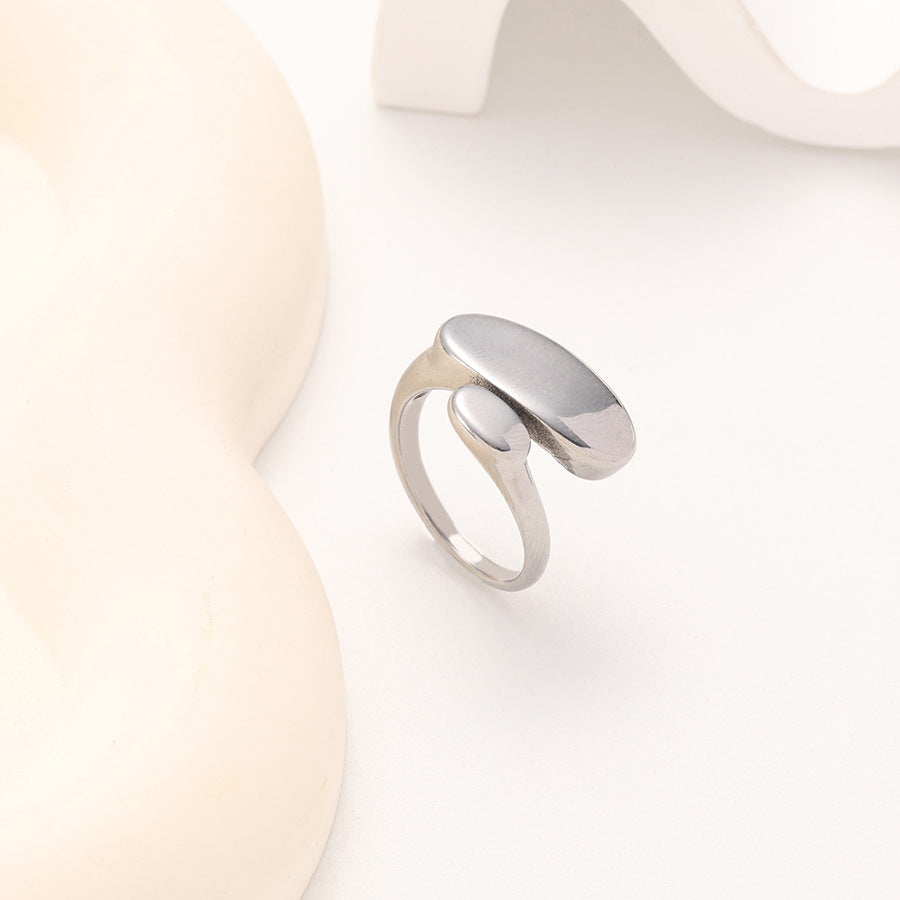 Wholesale Minimalist Special-Shaped Gone Open Ring