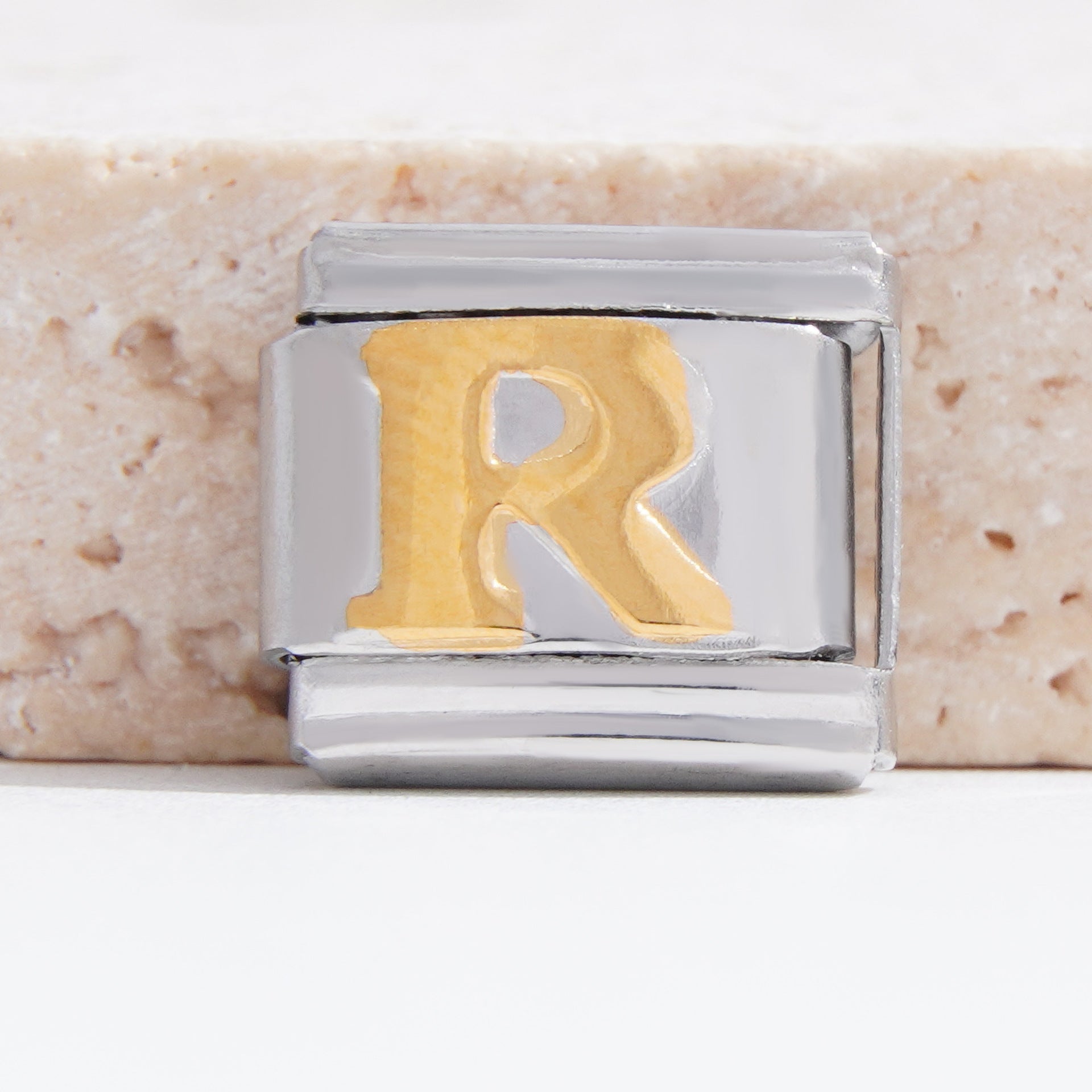 Wholesale Italian Charm Bracelet 9mm DIY Splicing English Alphabet Series Stainless Steel Composable Bracelet