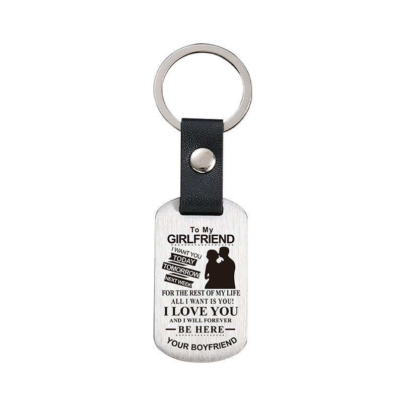 Wholesale Valentine's Day Metal Leather Keychains ACC-KC-GangGu026