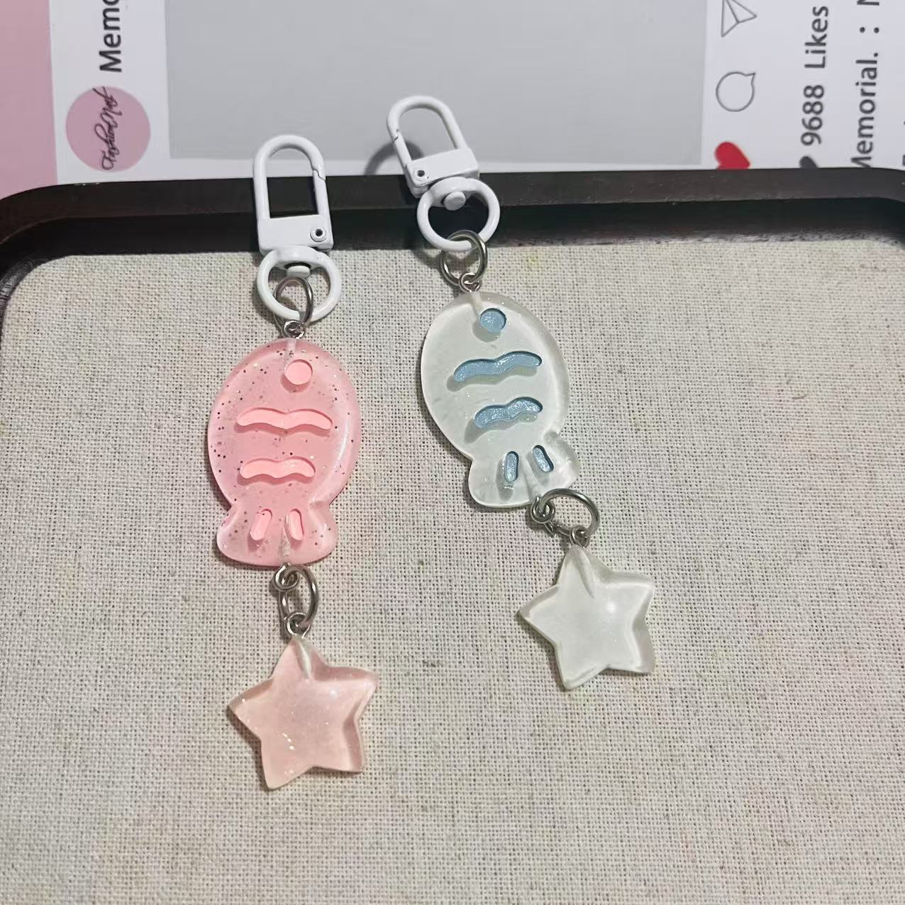 Wholesale Tropical Fish Keychain Cute Colorful Car Key Accessory Fashion Gift