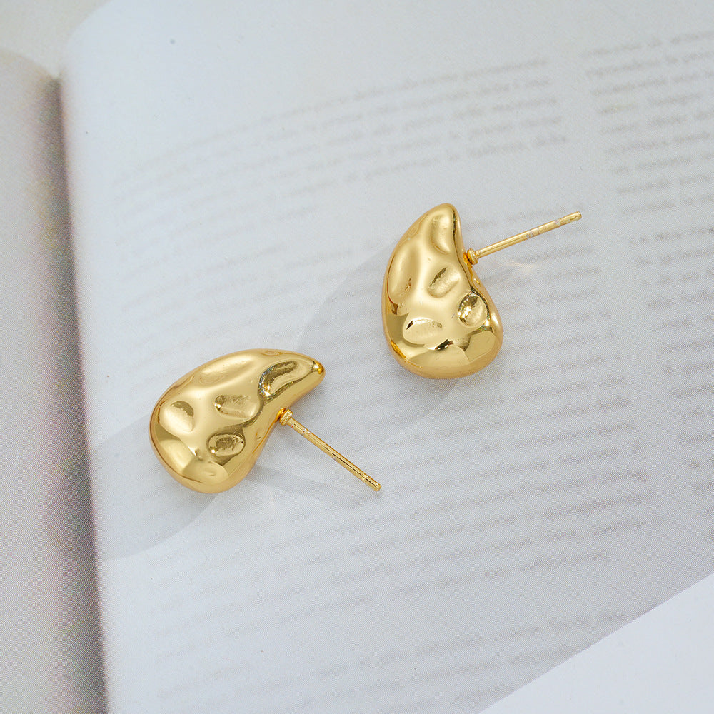 Wholesale Chic Flower and Butterfly Design Titanium Steel Earrings Fashion Jewelry Accessory for Party Wear