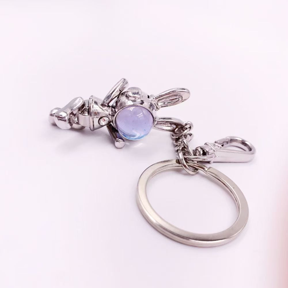 Wholesale Moonstone Space Bunny Keychain