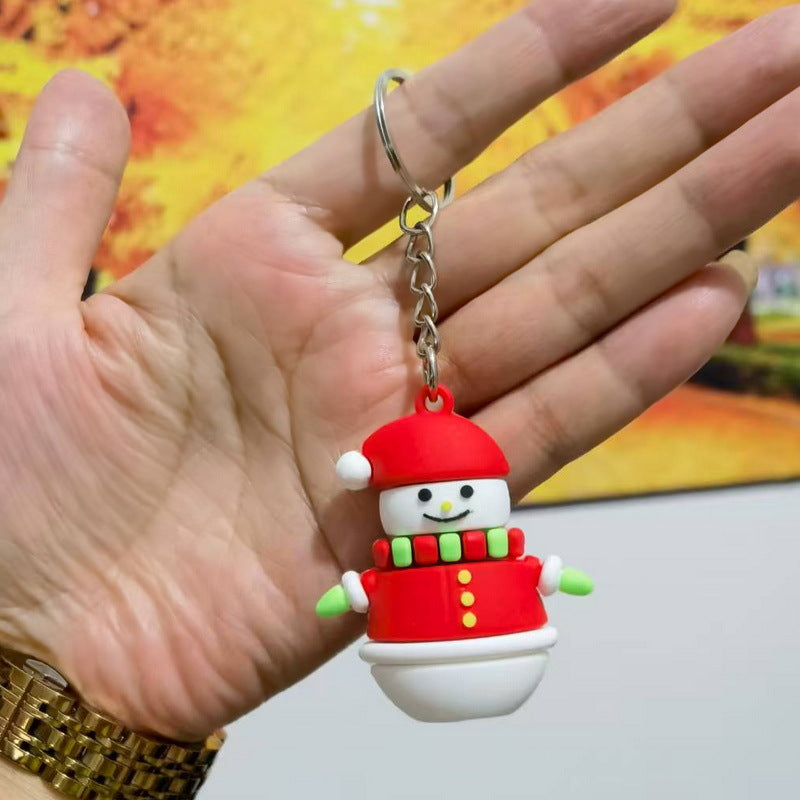 Wholesale Couple keychain car key pendant Christmas doll keychain