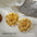 Wholesale 18K gold sunflower retro earrings