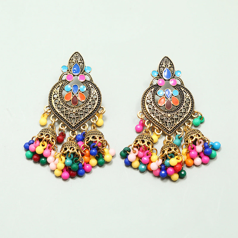Wholesale Tassel Bohemian Alloy Earrings ACC-ES-KaiQing003