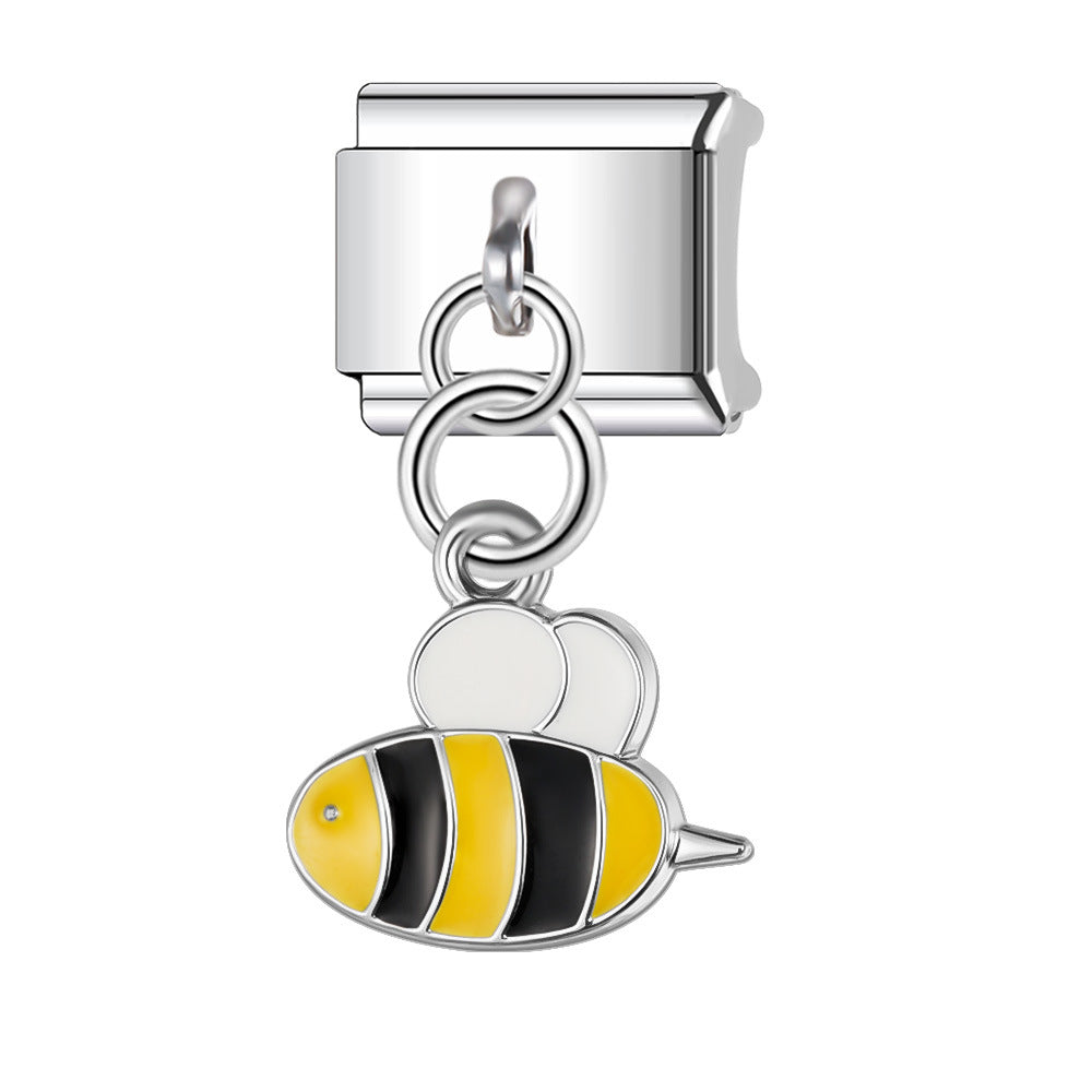 Wholesale  Italian Charm Bracelet 9mm DIY  9mm Seven-Star  Creative Stainless Steel Composable Bracelet