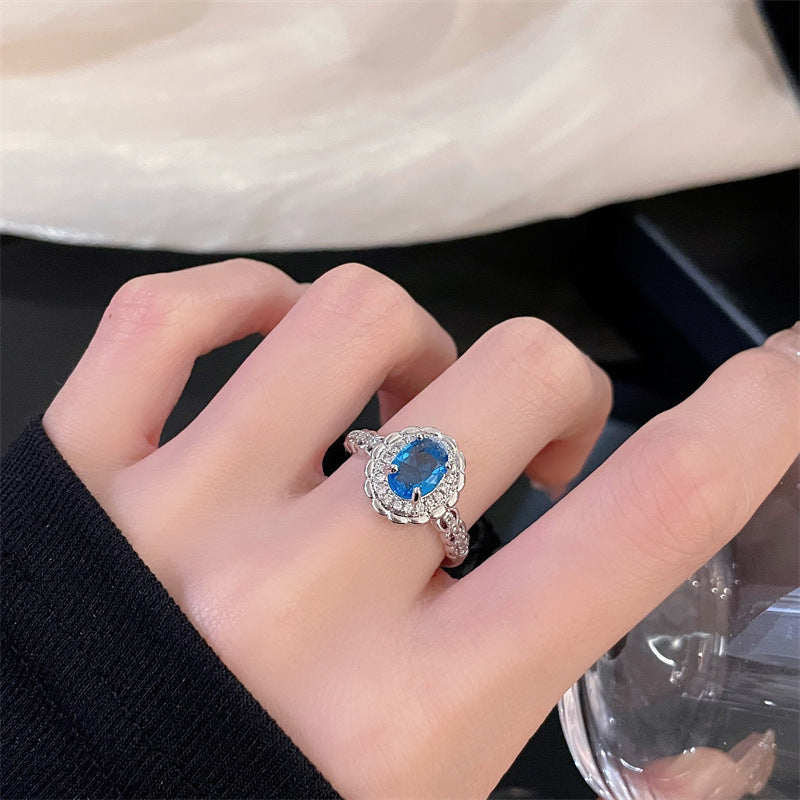 Wholesale Copper Drip Oil Butterfly Zircon Open Ring - Trendy Jewelry Accessory for Women,  Everyday Gift
