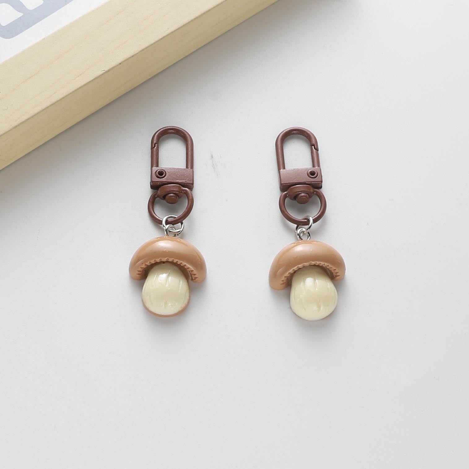 Wholesale  Food Keychain Mushroom Keychains