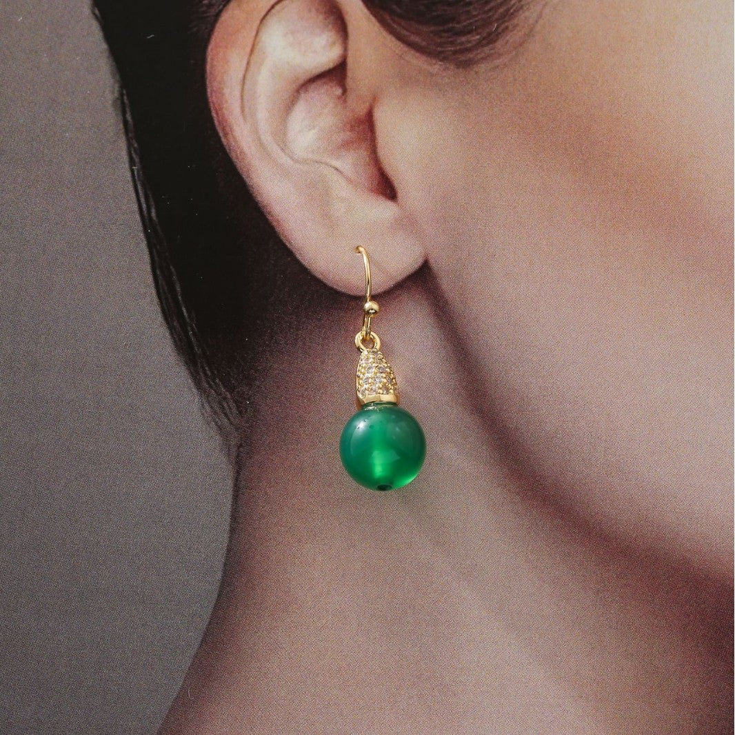 Wholesale  Jade Earrings  Natural Pearl Earrings