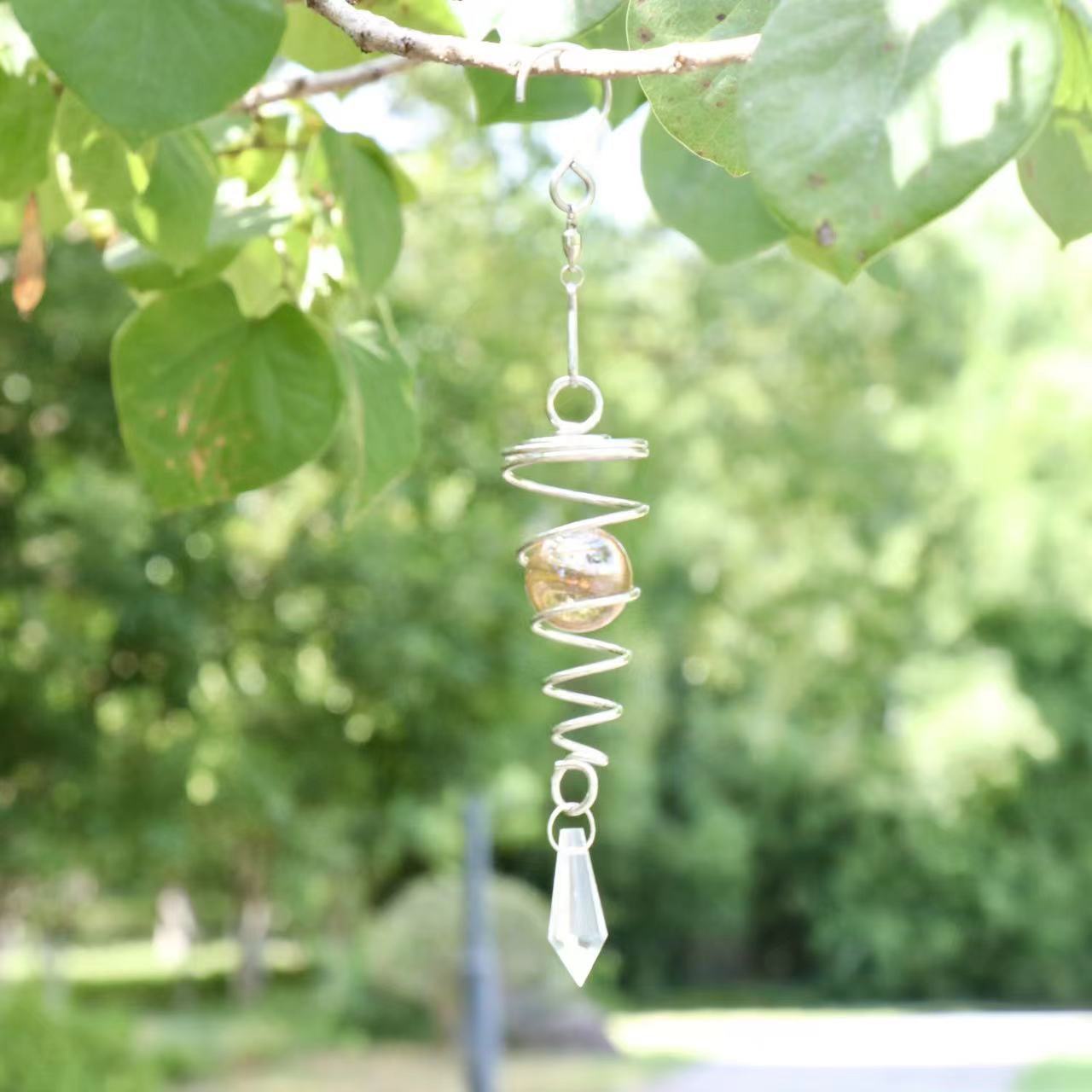 Wholesale electroplating rotating wind chime pendant