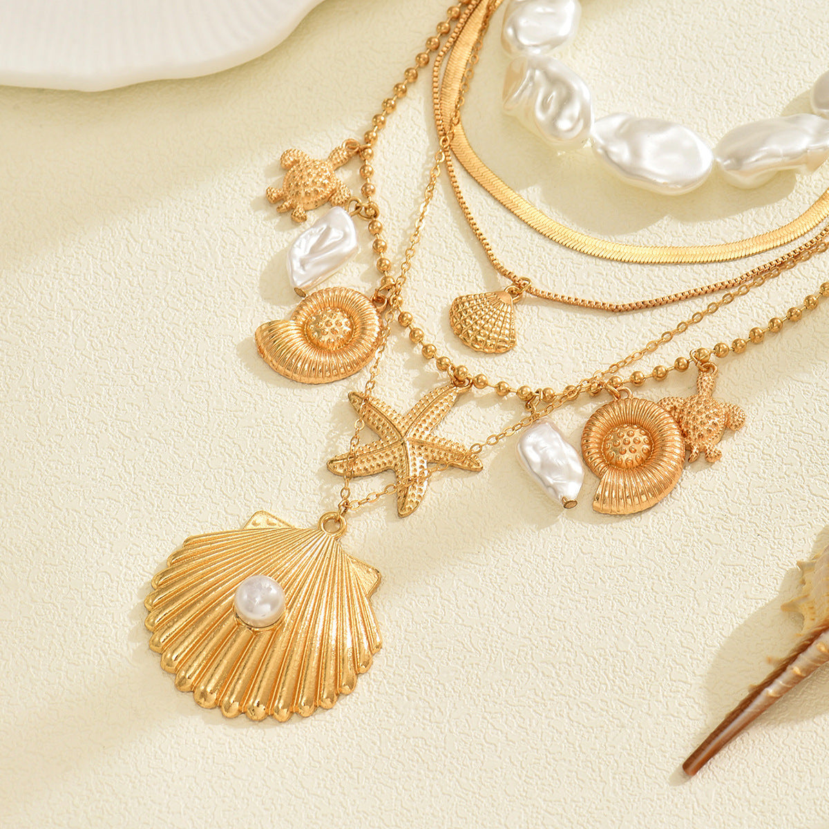 Wholesale Bohemian Shaped Pearl Necklace