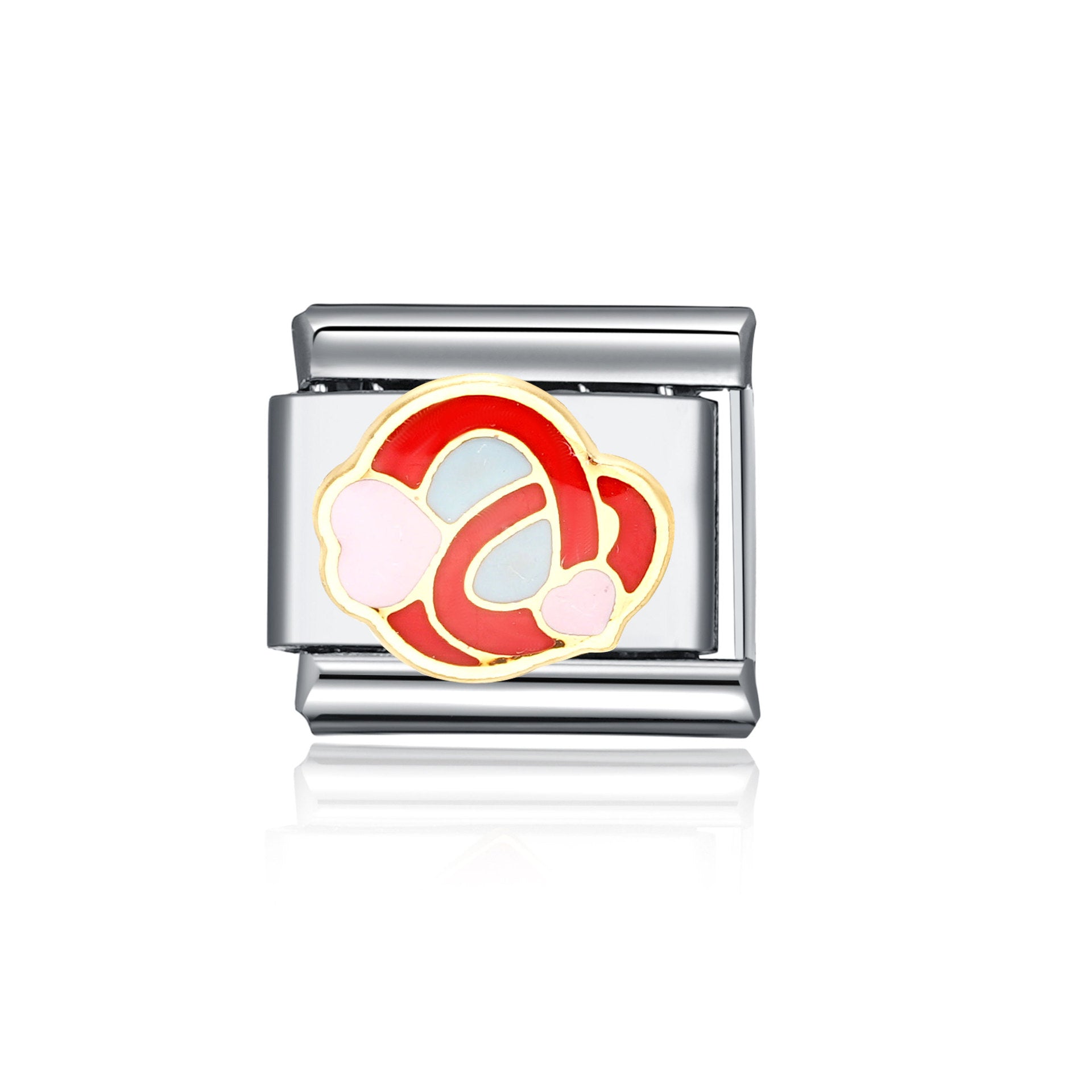 Wholesale Italian Charm Bracelet 9mm DIY Splicing Cute Cartoon Stainless Steel Composable Bracelet