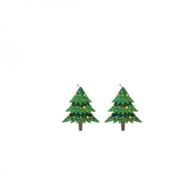 Wholesale Christmas  Acrylic Flat  Earrings