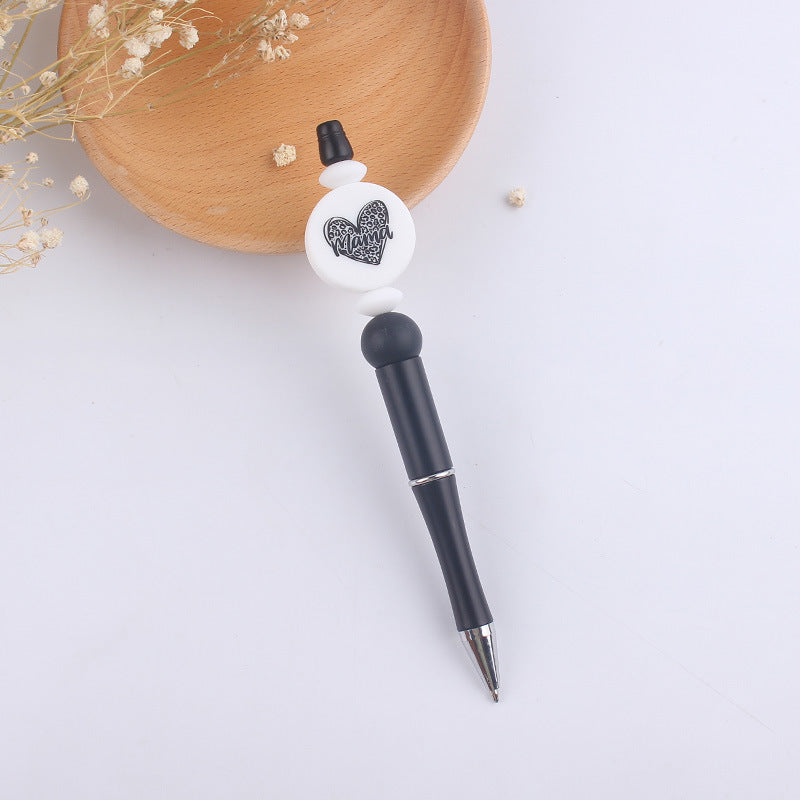 Wholesale  beaded pen creative cartoon love animal teether beaded pen