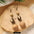Wholesale Vintage Hand-made Plant Fruit Wood Earrings